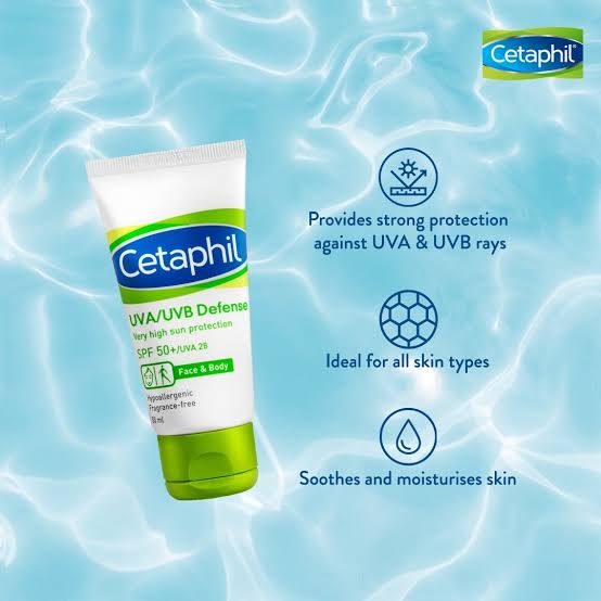 Cetaphil UVA/UVB Defence Sun Cream SPF 50+ 50ml