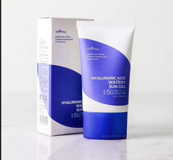Isntree Hyaluronic Acid Watery Sun Gel SPF50+ PA++++ 50ml | Lightweight Hydrating Sunscreen