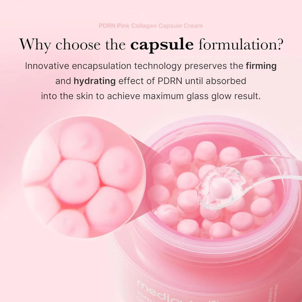 Medicube PDRN Pink Collagen Capsule Cream 55g – Anti-Aging, Firming & Radiance Boost