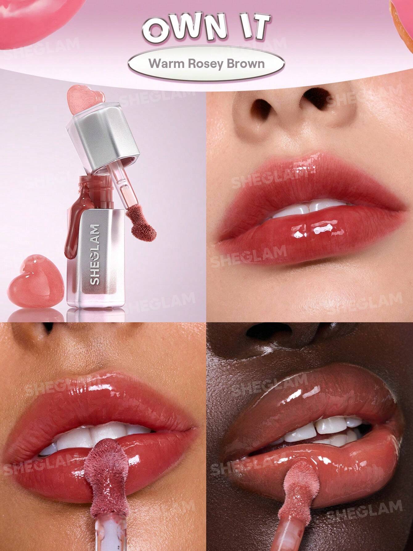 SHEGLAM Glass Lock Air Gloss 3.4ml | High-Shine Lip Gloss