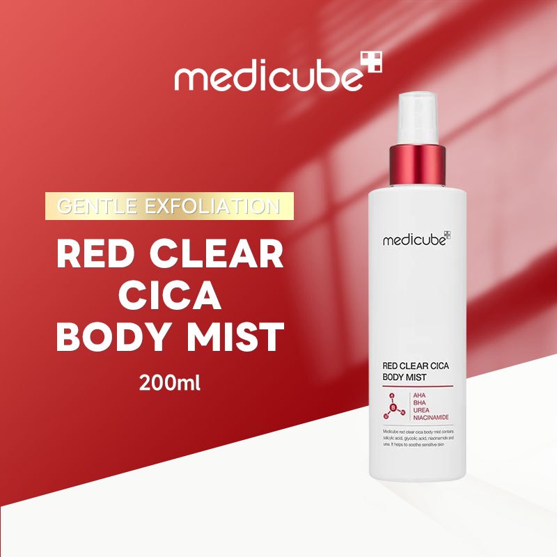 Medicube Red Clear Cica Body Spray 200ml – Soothing & Purifying Acne Body Mist