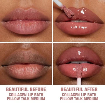 Charlotte Tilbury Collagen Lip Bath Gloss – Pillow Talk Medium