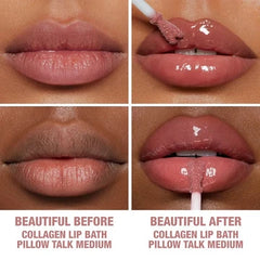 Charlotte Tilbury Collagen Lip Bath Gloss – Pillow Talk Medium