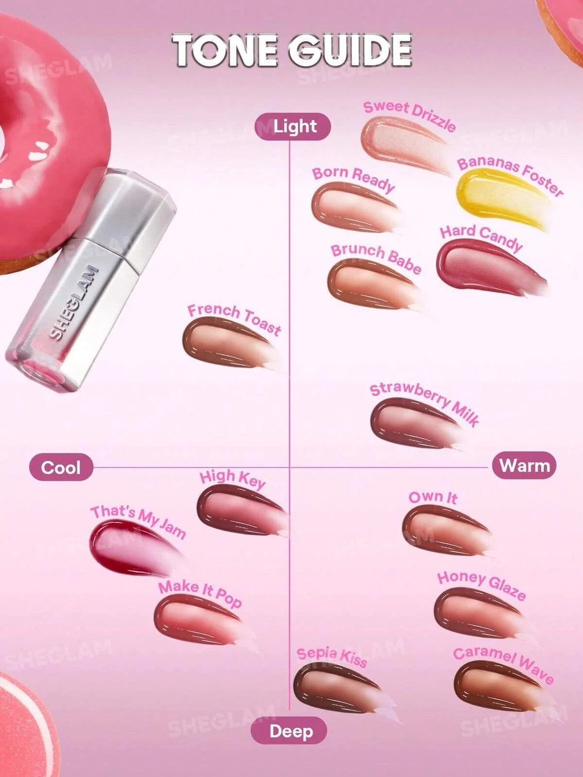 SHEGLAM Glass Lock Air Gloss 3.4ml | High-Shine Lip Gloss