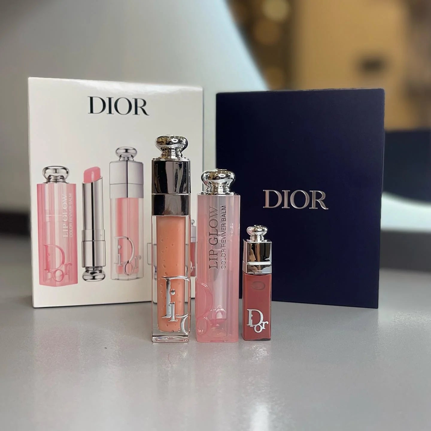 Dior Addict Lip Essentials 3pc Set + Gift Box | Lip Glow