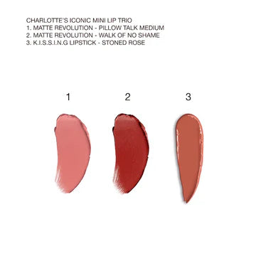 Charlotte Tilbury Iconic Mini Lip Trio Kit | Limited Edition Luxury Lip Set