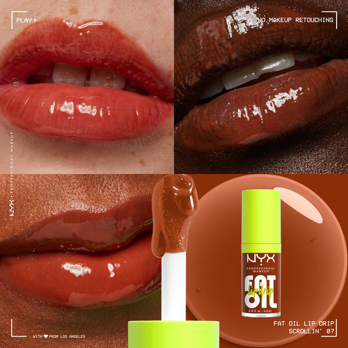 NYX Fat Lip Oil Lip Drip 4.8ml | Hydrating Glossy Lip Oil