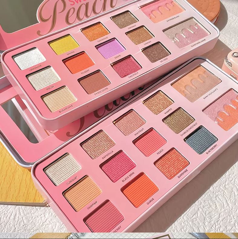 Biya 12 Colour Sweet Peach Eyeshadow