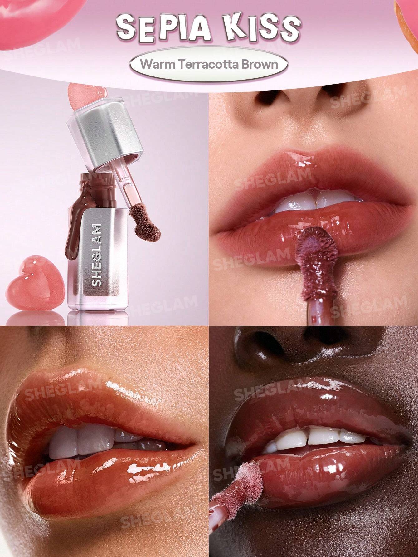 SHEGLAM Glass Lock Air Gloss 3.4ml | High-Shine Lip Gloss
