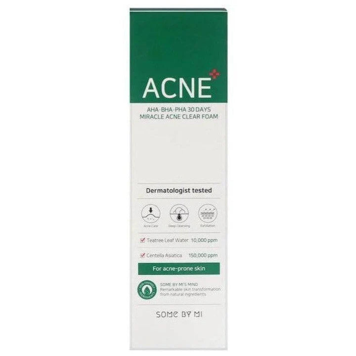 SOME BY MI AHA BHA PHA 30 Days Miracle Acne Clear Foam-100ML