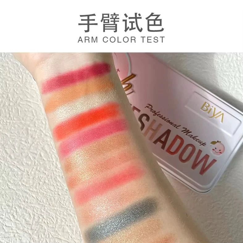 Biya 12 Colour Sweet Peach Eyeshadow