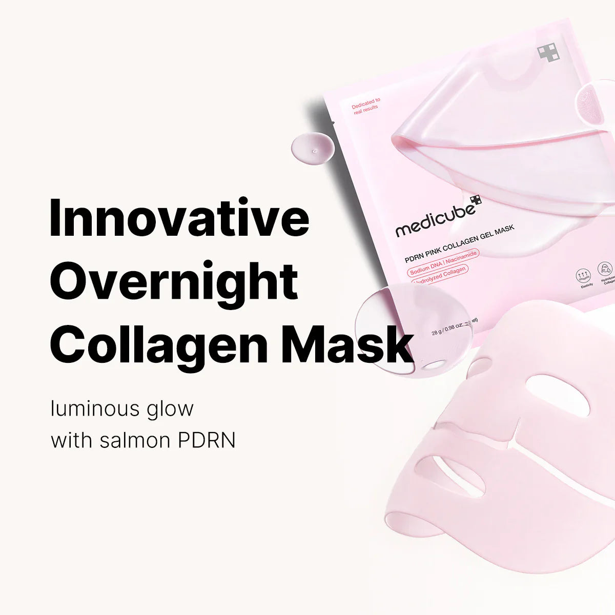 Medicube PDRN Pink Collagen Gel Mask | Hydrating & Firming Skincare