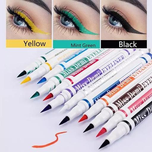 Miss Demi BFF Liquid Liners – Waterproof, Smudge-Proof & Bold Pack of 12 Colours